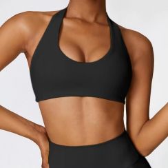 Halter U Neck Summer Sexy Running Shockproof Beautiful Back Yoga Bras