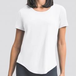 Summer Womens Yoga Breathable Cotton Blend T Shirt